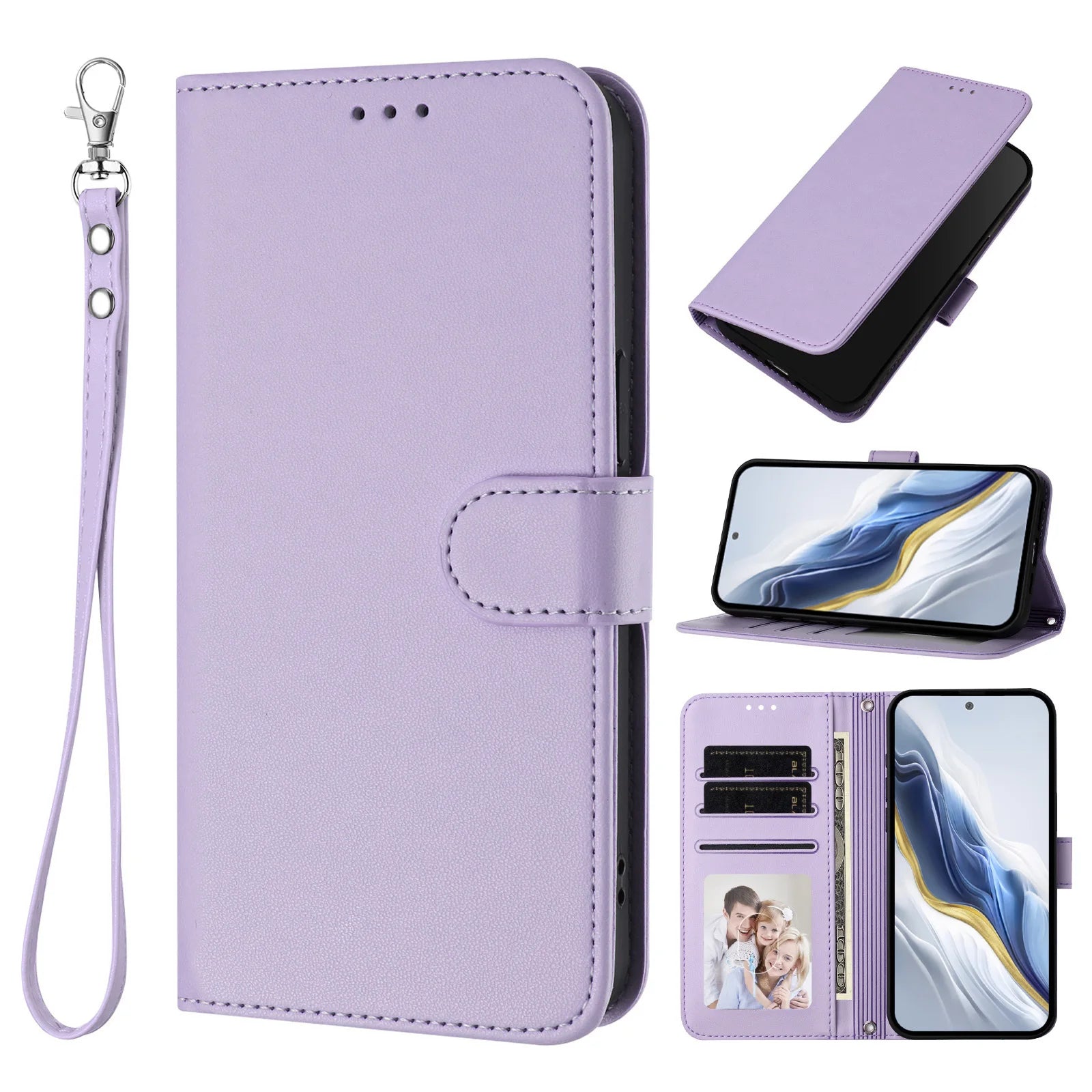 OPPO - Vintage Leather Look Wallet Flip Case