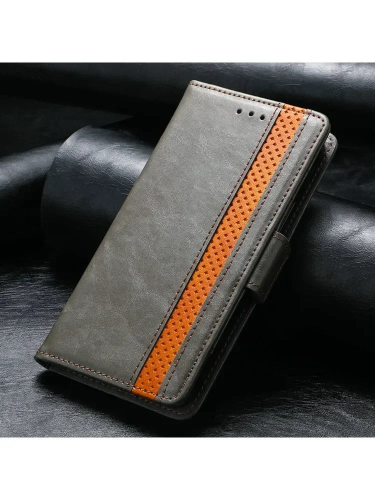 Realme - Leather Look Flip Case