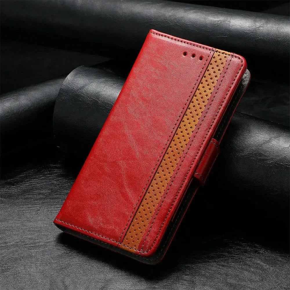 Realme - Leather Look Flip Case