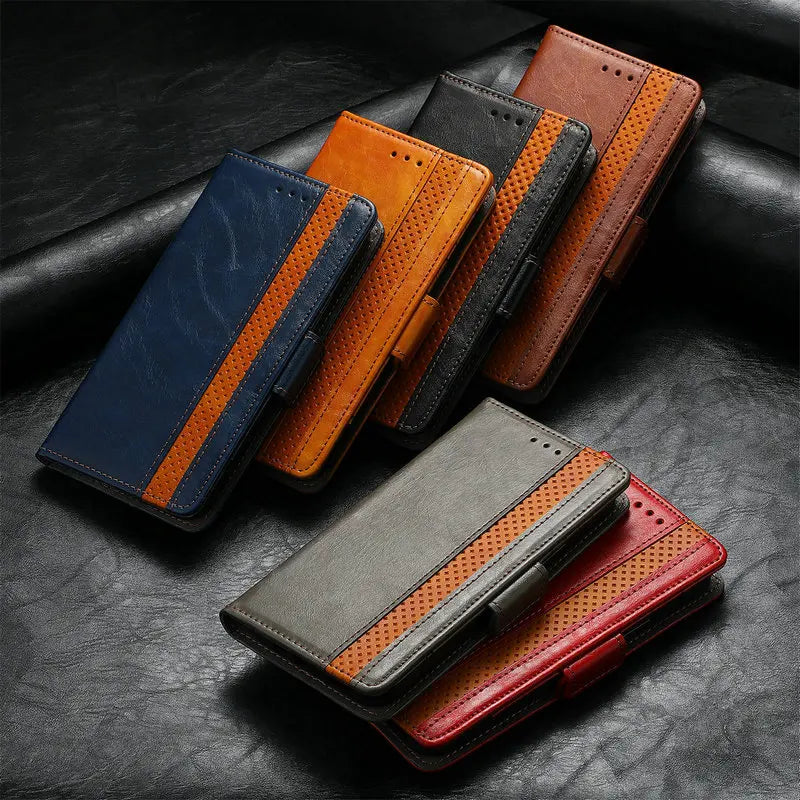 Realme - Stylish Leather Look Wallet Case