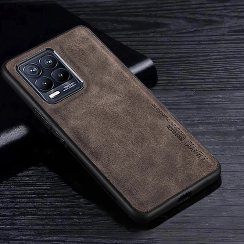 Realme - Stylish Vegan Leather Protective Case