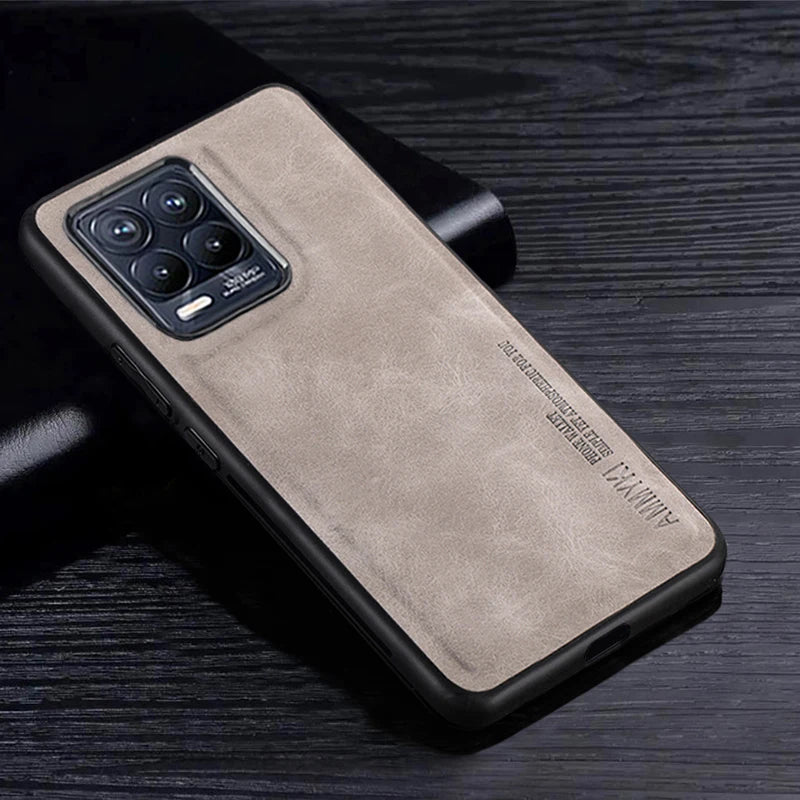 Realme - Stylish Vegan Leather Protective Case