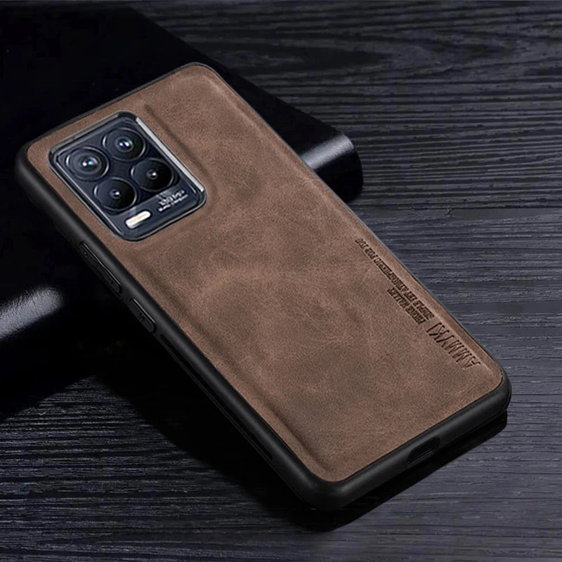 Realme - Stylish Vegan Leather Protective Case