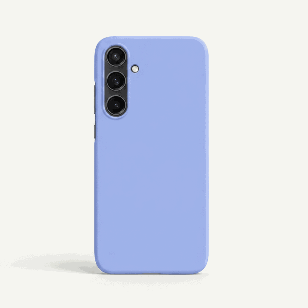Samsung Galaxy - Borderless Candy Matte Color Hard Case in periwinkle blue with a smooth matte finish and triple-camera cutout