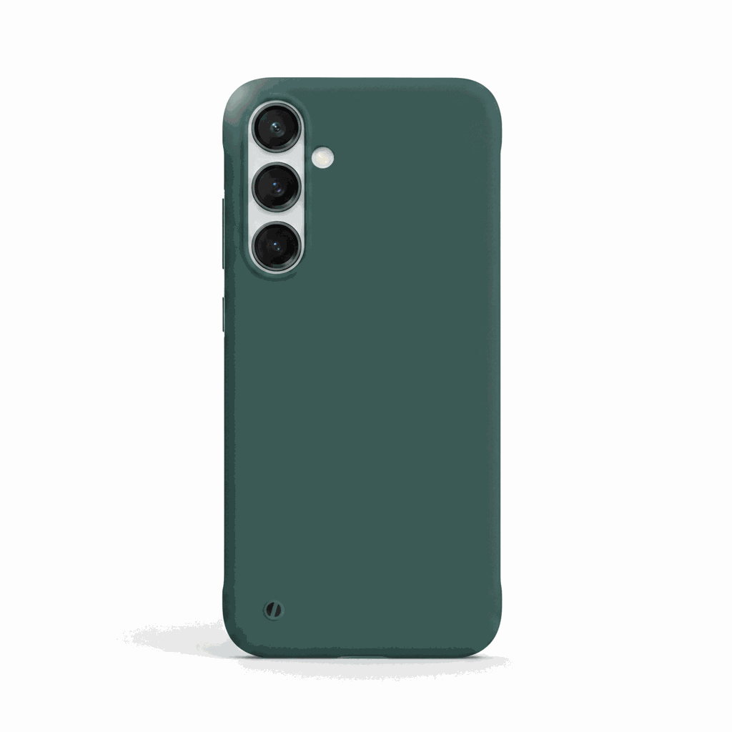 Samsung Galaxy - Borderless Candy Matte Color Hard Case in deep teal with a smooth matte finish and precise camera cutouts