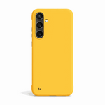 Samsung Galaxy - Borderless Candy Matte Color Hard Case, a bright yellow matte shell with a slim borderless edge and camera cutouts