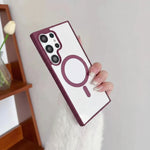 Samsung Galaxy - Clear Acrylic Magnetic Case with Lens Protection