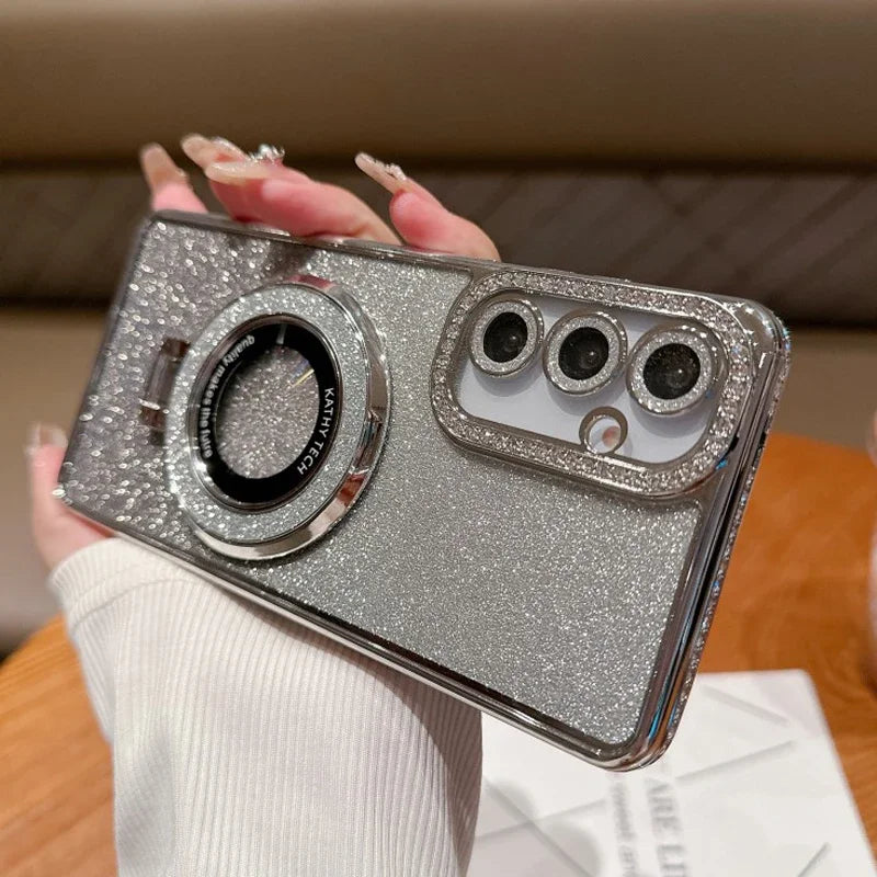 Samsung Galaxy - Diamond Glitter MagSafe Case with Stand