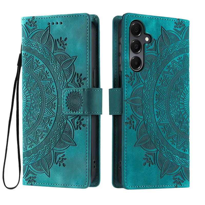 Samsung Galaxy - Flip Wallet Leather Look Case