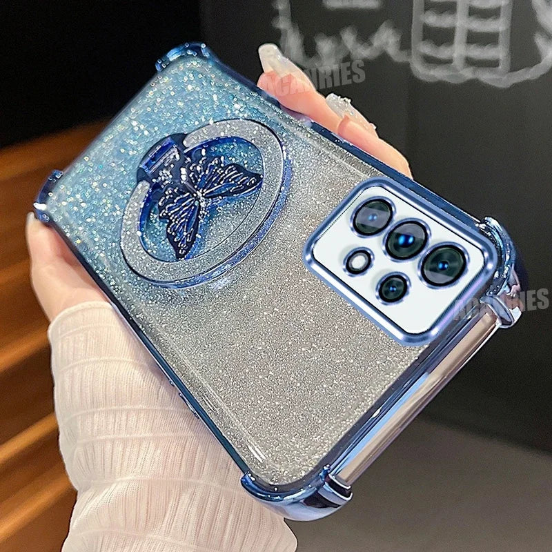 Samsung Galaxy - Glitter Butterfly Case