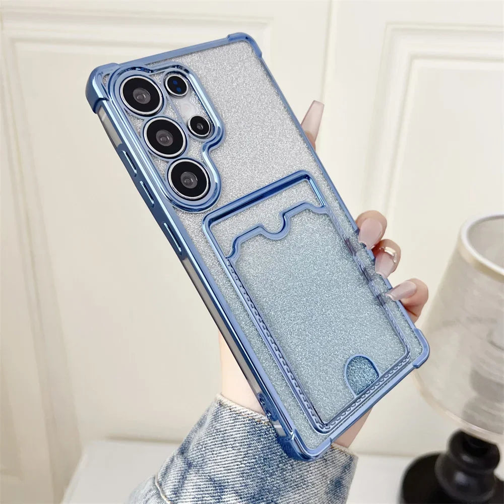 Samsung Galaxy - Glitter Case with Card Holder