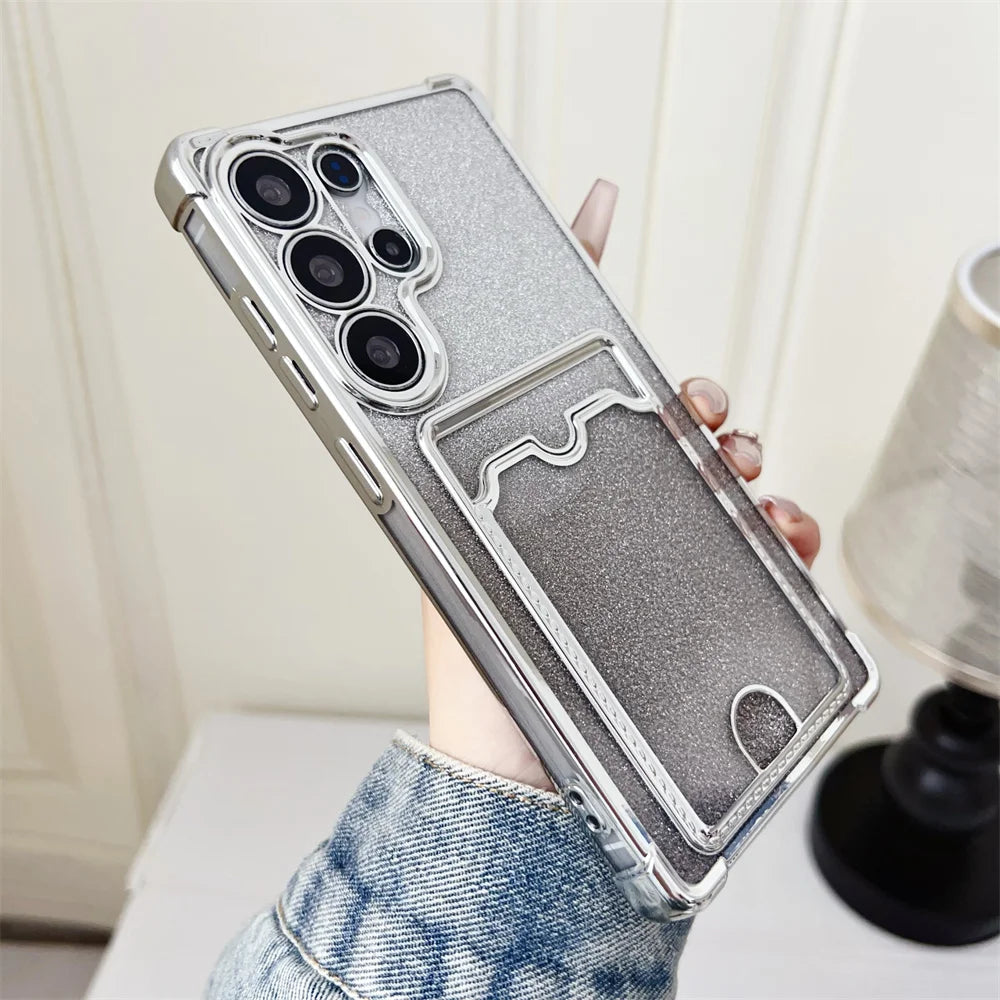 Samsung Galaxy - Glitter Case with Card Holder