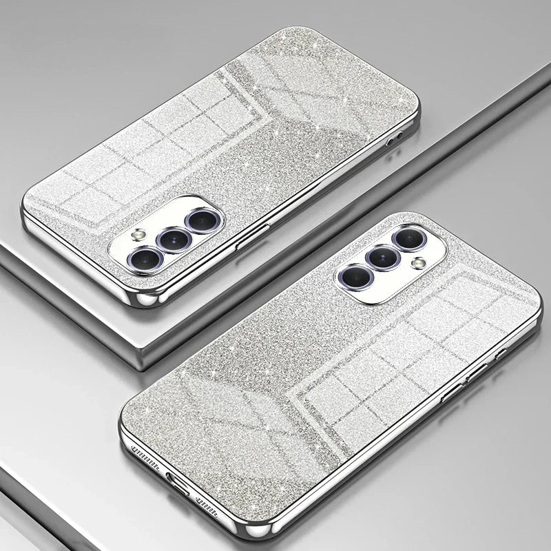 Samsung Galaxy - Glitter Case with Edge Lens Protection