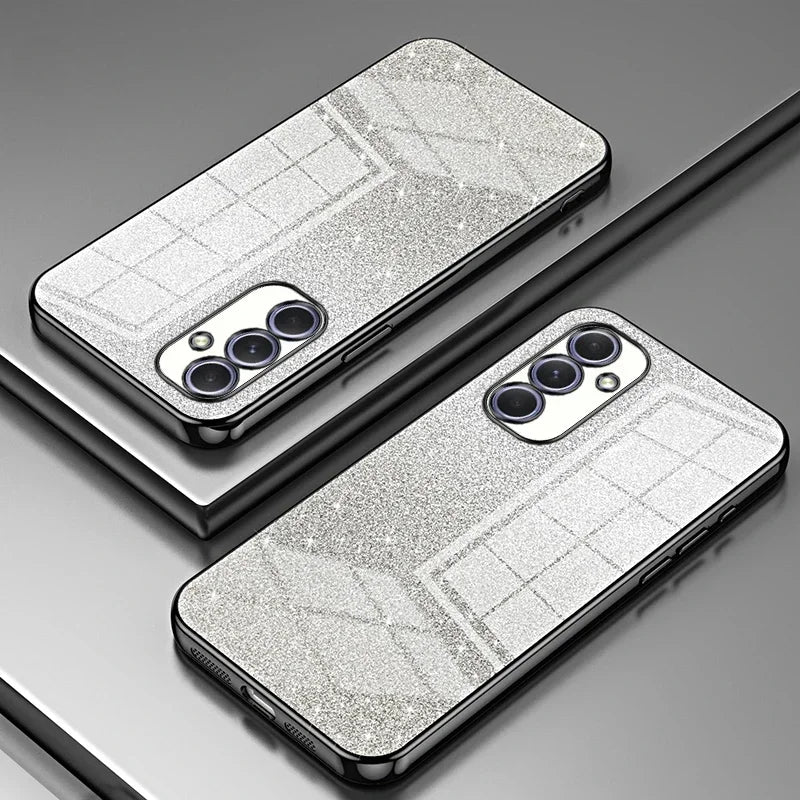 Samsung Galaxy - Glitter Case with Edge Lens Protection