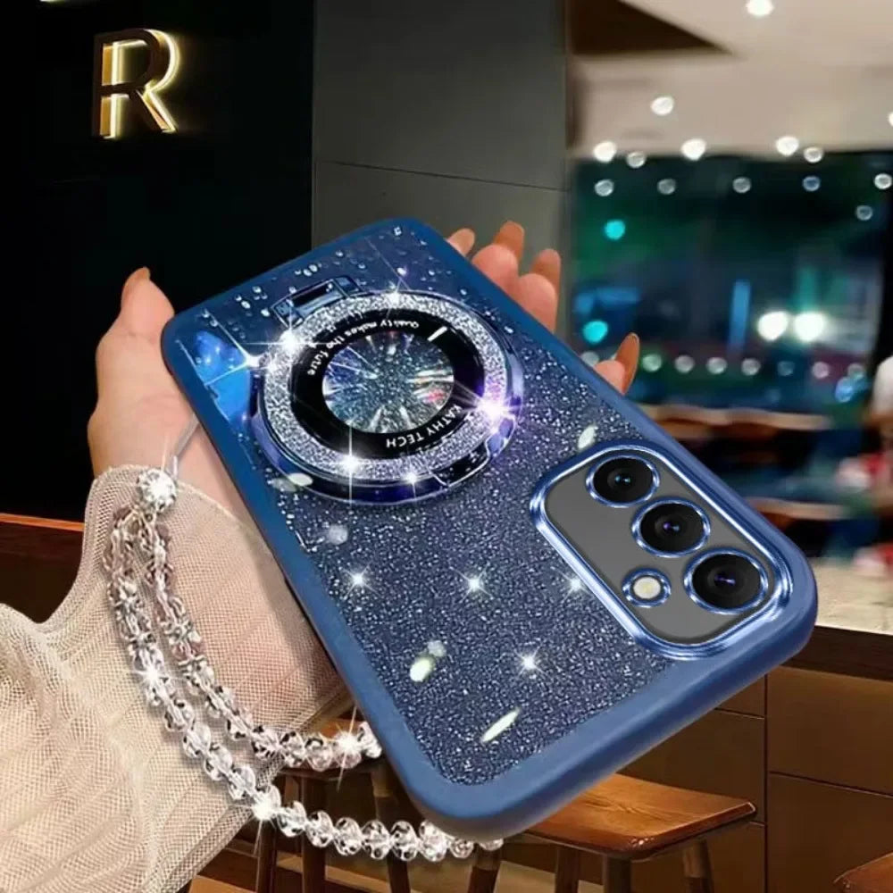 Samsung Galaxy - Glitter Crystal MagSafe Case with Stand