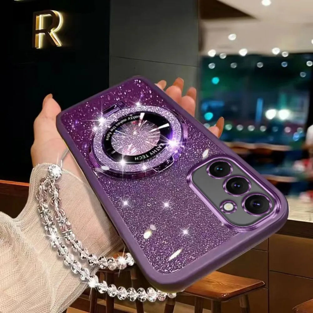 Samsung Galaxy - Glitter Crystal MagSafe Case with Stand