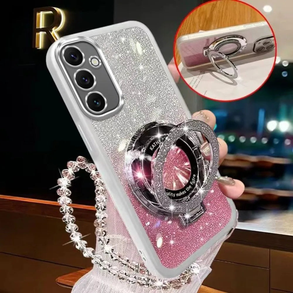 Samsung Galaxy - Glitter Crystal MagSafe Case with Stand
