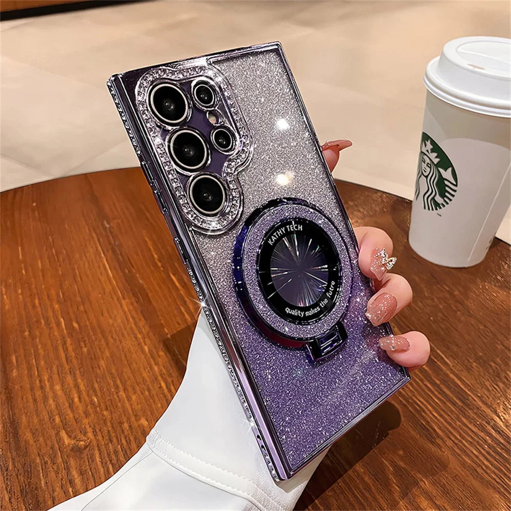 Samsung Galaxy - Glitter MagSafe Case with Stand