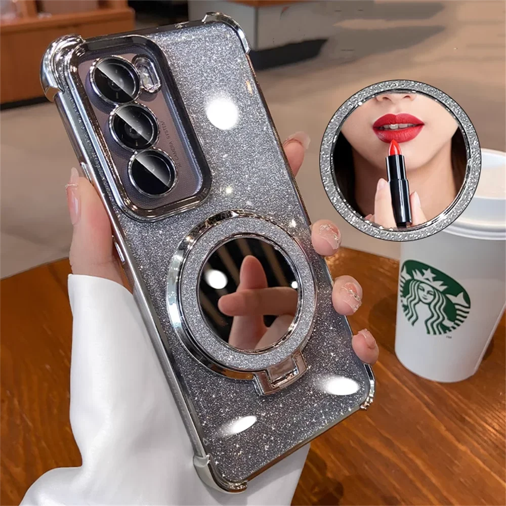 Samsung Galaxy - Glitter Mirror Case with Stand