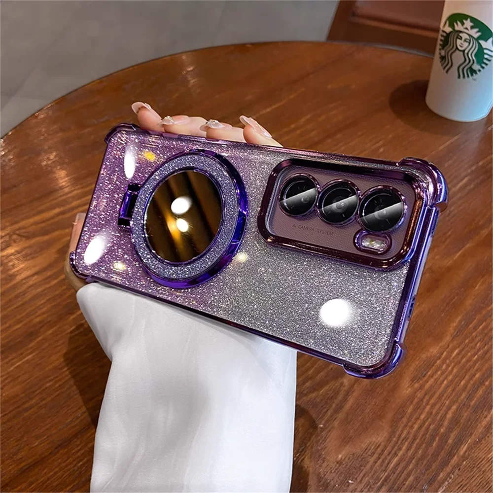 Samsung Galaxy - Glitter Mirror Case with Stand