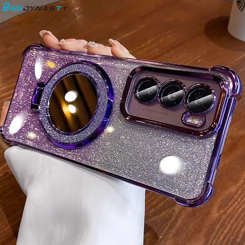 Samsung Galaxy - Glitter Mirror Case with Stand