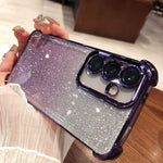 Samsung Galaxy - Glitter Plated Case with Lens Protection