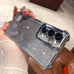 Samsung Galaxy - Glitter Plated Case with Lens Protection