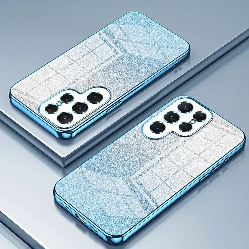 Samsung Galaxy - Glitter Plated Shockproof Silicone Case