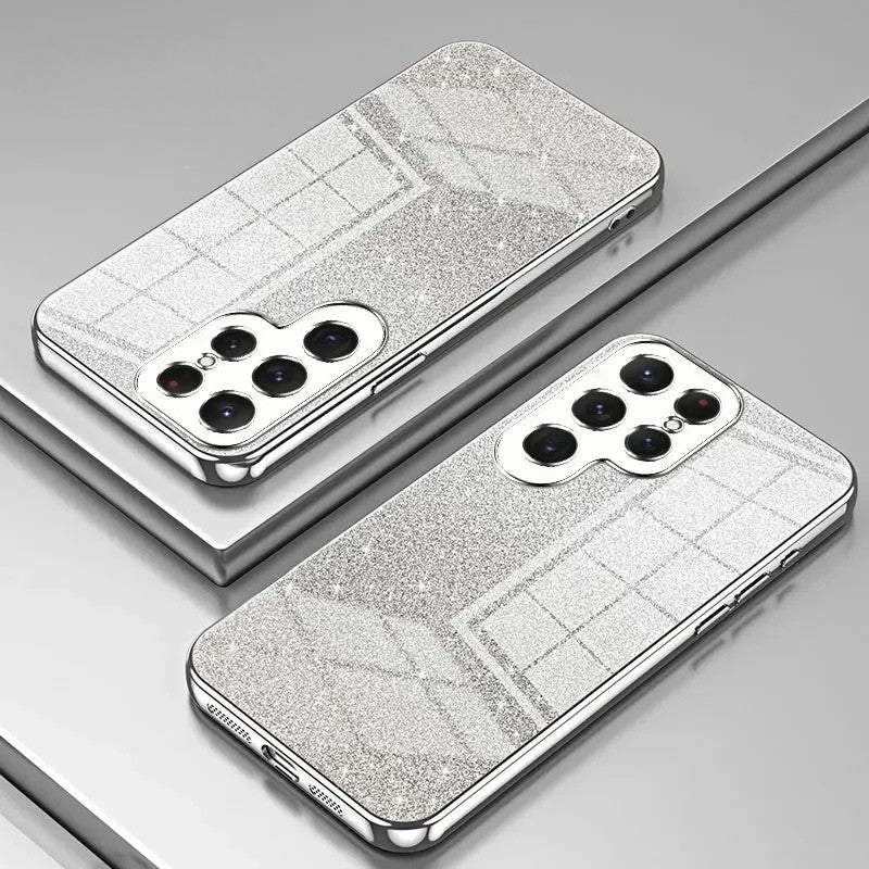 Samsung Galaxy - Glitter Plated Shockproof Silicone Case