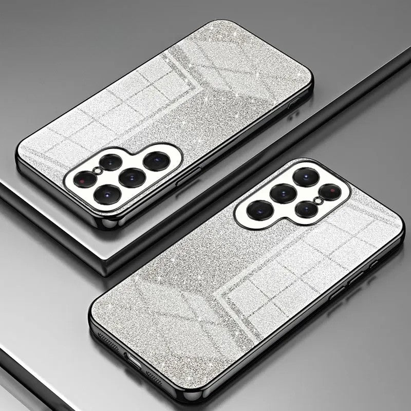Samsung Galaxy - Glitter Plated Shockproof Silicone Case