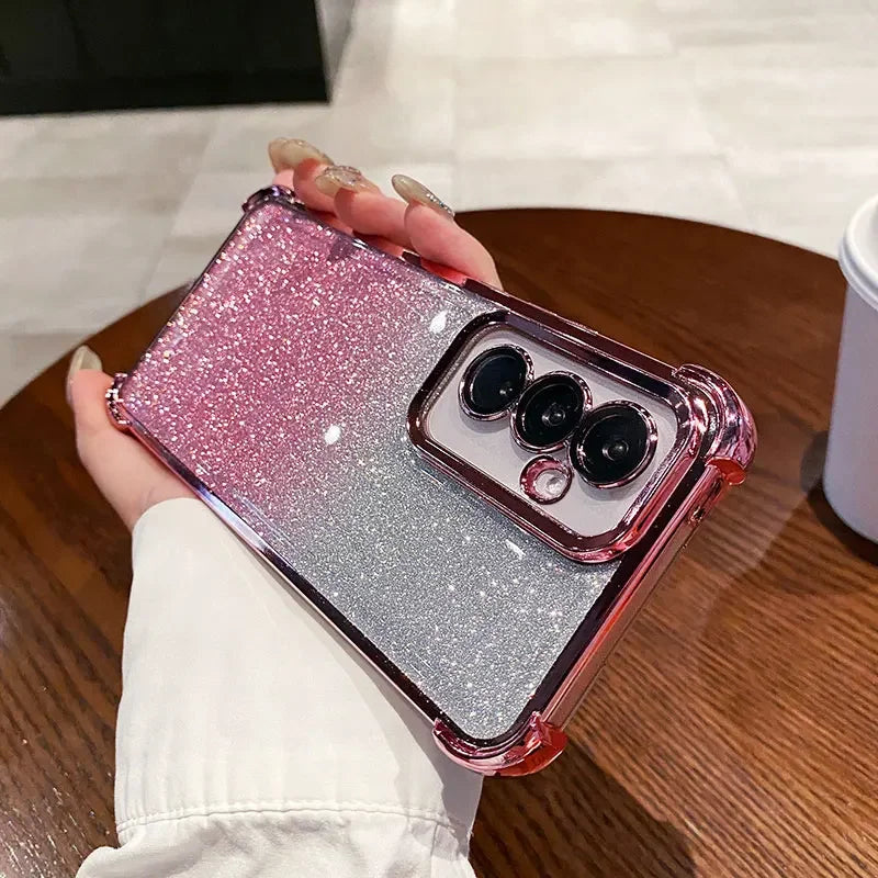 Samsung Galaxy - Glitter Silicone Shockproof Case