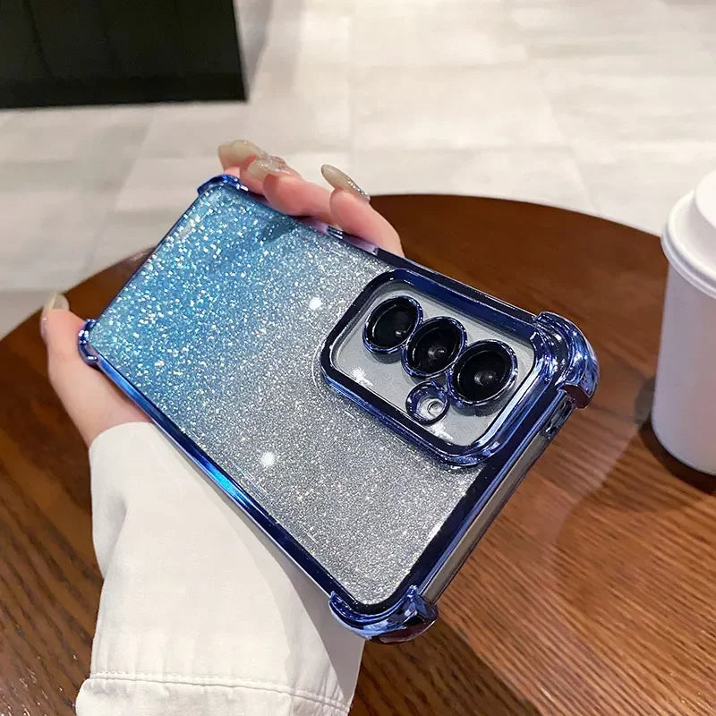 Samsung Galaxy - Glitter Silicone Shockproof Case