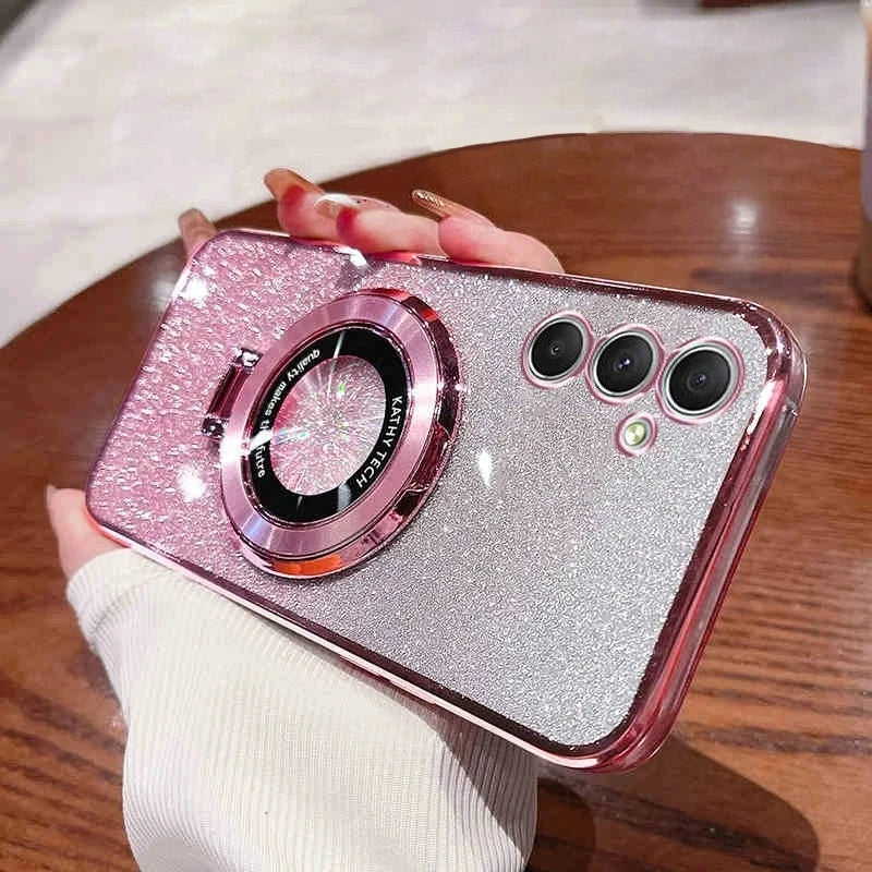 Samsung Galaxy - Gradient Glitter Case with Stand