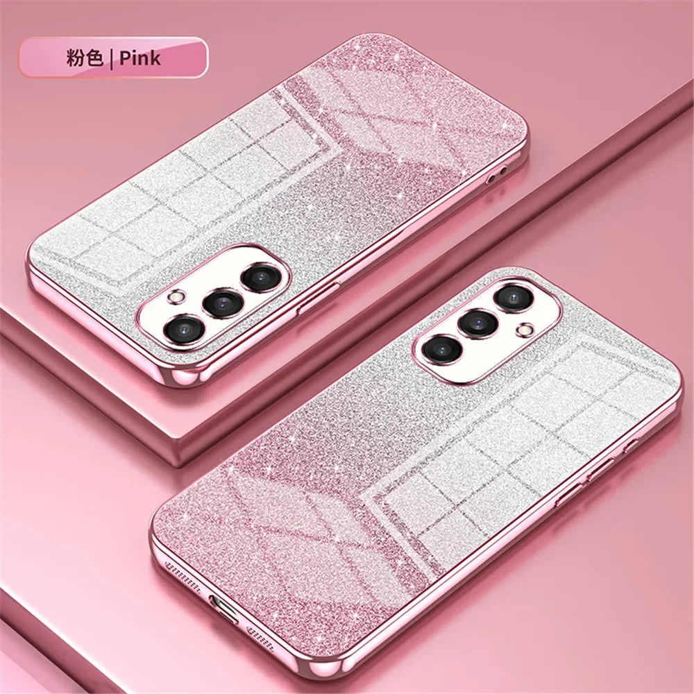 Samsung Galaxy - Gradient Glitter Soft Silicone Case