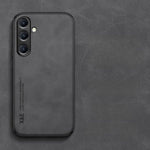 Samsung Galaxy - Luxury Leather Look Case With Magnetic Plate