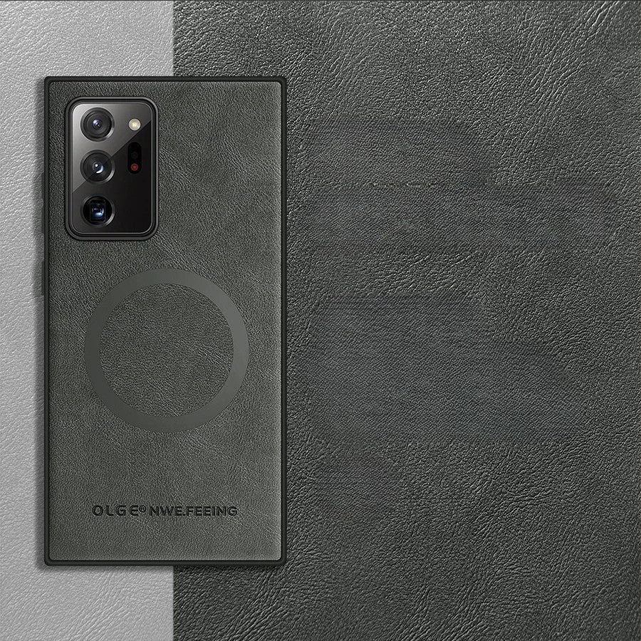 Samsung Galaxy - Luxury Leather Look Rugged Case