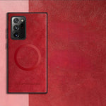 Samsung Galaxy - Luxury Leather Look Rugged Case
