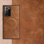 Samsung Galaxy - Luxury Leather Look Rugged Case