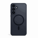 Samsung Galaxy - Luxury Matte case in translucent charcoal with a smooth matte finish and circular magnetic ring