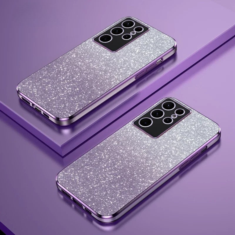 Samsung Galaxy - Magnetic Glitter Case with Stand