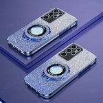 Samsung Galaxy - Magnetic Glitter Case with Stand