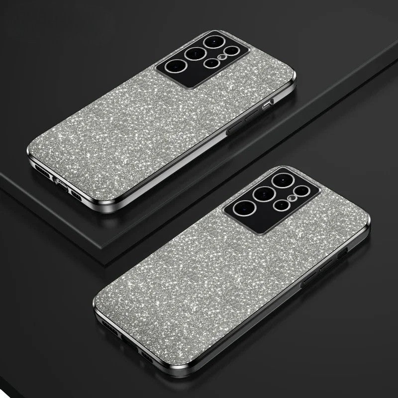 Samsung Galaxy - Magnetic Glitter Case with Stand