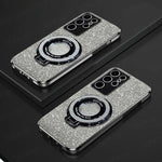 Samsung Galaxy - Magnetic Glitter Case with Stand