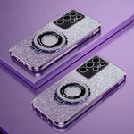 Samsung Galaxy - Magnetic Glitter Case with Stand