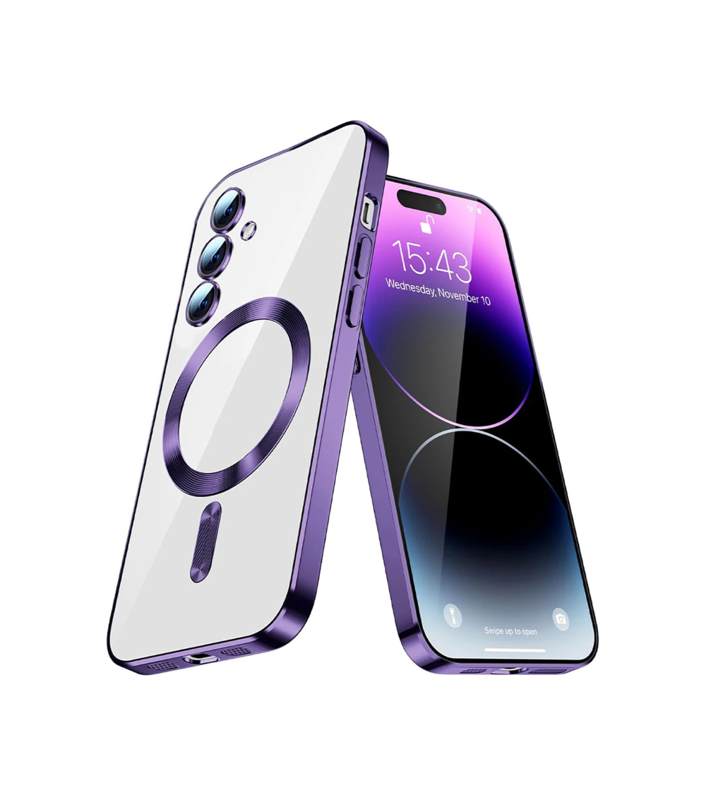 Samsung Galaxy - MagSafe Luxury Shockproof Plated Case