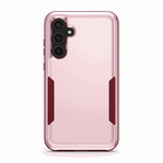 Samsung Galaxy - Military Grade Shockproof Case in pale pink with a clear-edged rugged cover and raised triple-camera surround