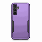 Samsung Galaxy - Military Grade Shockproof Case in purple matte finish with black reinforced edges and a raised triple-camera surround.