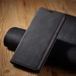 Samsung Galaxy - Premium Leather Look Wallet Case