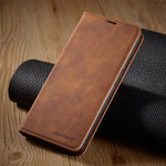 Samsung Galaxy - Premium Leather Look Wallet Case
