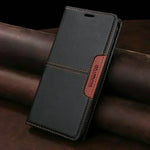 Samsung Galaxy - Premium Leather Look Wallet Case with Card Holder